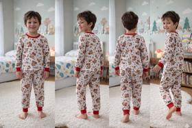 Pijama Infantil Menino Inverno Estampado Pijama Masculino Longo Cinza Capivara Blusa Manga Longa e Calça com Punho em Ribana Pijama Infantil Menino Inverno Estampado Pijama Masculino Longo Cinza Capivara Blusa Manga Longa e Calça com Punho em Ribana