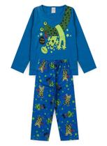 Pijama Infantil Menino Longo Sapinho Brilha No Escuro
