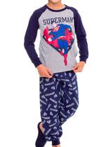 Pijama Infantil Menino Longo Super Homem 27.45.0001
