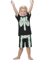 Pijama Infantil Menino Manga Curta Com Detalhe Que Brilha No Escuro Esqueleto 2 Peças - Kyly Pijama Infantil Menino Manga Curta Com Detalhe Que Brilha No Escuro Esqueleto 2 Peças - Kyly