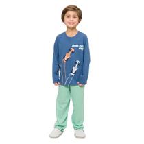 Pijama Infantil Menino Manga longa e Calça Corrida 0064