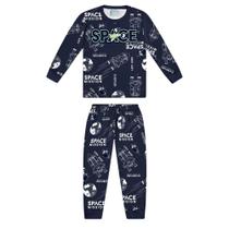 Pijama Infantil Menino Manga Longa Meia Malha Kyly 1000655