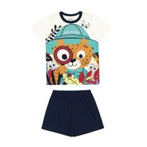 Pijama Infantil Menino Onça Pintada Azul Alakazoo Pijama Infantil Menino Onça Pintada Azul Alakazoo