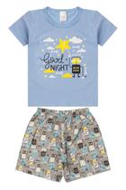 Pijama Infantil Menino Verão em Meia Malha Estampado