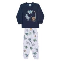 Pijama Infantil Moletinho Brilha No Escuro Dino Dadomile Pijama Infantil Moletinho Brilha No Escuro Dino Dadomile