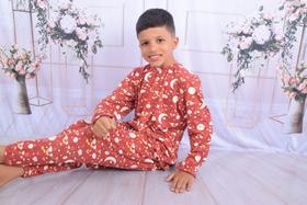 Pijama Infantil na Malha Suede Pijama Infantil na Malha Suede