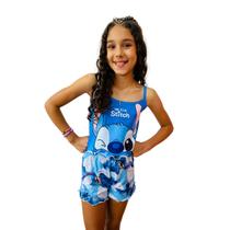 Pijama Infantil Ondinha para Meninas Design com Personagem Stitch Pijama Infantil Ondinha para Meninas Design com Personagem Stitch