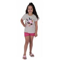 Pijama infantil para menina de verão manga curta e short doll Victory Pijama infantil para menina de verão manga curta e short doll Victory