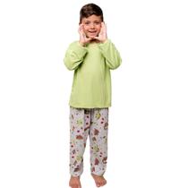 Pijama Infantil Para Meninos Diones Camiseta Manga Longa E Calça Pijama Infantil Para Meninos Diones Camiseta Manga Longa E Calça