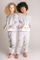 Pijama Infantil Pelucia Plush Fleece Térmico Inverno Coelho Pijama Infantil Pelucia Plush Fleece Térmico Inverno Coelho