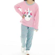 Pijama Infantil Personagem Malha Premium Longo De Frio Inverno Menina