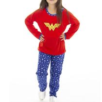 Pijama Infantil Personagem Malha Premium Longo De Frio Inverno Menina