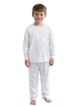 Pijama Infantil Poliéster Manga Longa e Calça