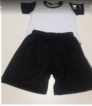 Pijama infantil preto e branco 100% poliester Pijama infantil preto e branco 100% poliester