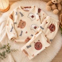 Pijama Infantil Quentinho Soft Fleece mantinha Cor:RoxoTamanho:12