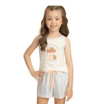 Pijama Infantil Regata Algodão Lua Encantada - 11130096 LUA