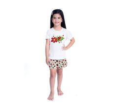 Pijama Infantil SHORT E BLUSA Lana JOANINHA Personagens Roupa De Dormir