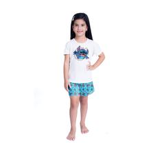 Pijama Infantil SHORT E BLUSA Lana LILO E STITCH III Personagens Roupa De Dormir