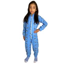 Pijama Infantil Soft Quentinho Fofinho Panda Azul