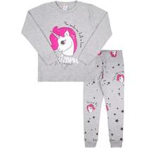 Pijama infantil Unicorn - Caramell Kids - Mescla Light Pijama infantil Unicorn - Caramell Kids - Mescla Light