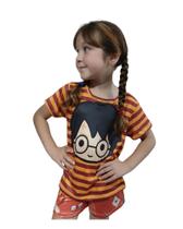 Pijama Infantil Unisses Harry Potter Em Malha Suede Cores Grifinória Pijama Infantil Unisses Harry Potter Em Malha Suede Cores Grifinória
