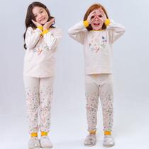 Pijama infantil Unissex para Meninos ou Meninas, conjunto de roupas, manga comprida, 100% algodão, 2 peças, tamanho 1 a 10 anos