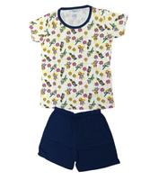 Pijama Infantil Verão Menina 100% Algodão 10-12-14 Cor:GatinhosTamanho:10 Pijama Infantil Verão Menina 100% Algodão 10-12-14 Cor:GatinhosTamanho:10