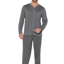 Pijama Inverno Americano Masculino Adulto Decote em V