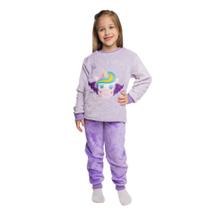 Pijama Inverno Fleece Feminino Infantil - Cia da Malha