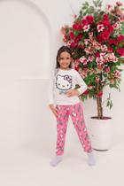Pijama Inverno Infantil/ Juvenil Menina Hello Kitty