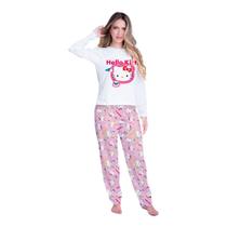 Pijama inverno Kaka Adulto HELLO KITTY VI de frio Feminino Roupa De Dormir Pijama inverno Kaka Adulto HELLO KITTY VI de frio Feminino Roupa De Dormir