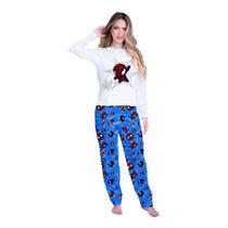 Pijama inverno Kaka Adulto HOMEM ARANHA I de frio Feminino Roupa De Dormir Pijama inverno Kaka Adulto HOMEM ARANHA I de frio Feminino Roupa De Dormir