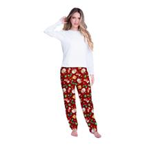 Pijama inverno Kaka Adulto NATAL II de frio Feminino Roupa De Dormir Pijama inverno Kaka Adulto NATAL II de frio Feminino Roupa De Dormir