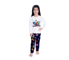 Pijama inverno Kaka INFANTIL DIVERTIDAMENTE de frio Feminino Roupa De Dormir