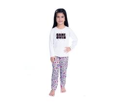 Pijama inverno Kaka INFANTIL GAME de frio Feminino Roupa De Dormir Pijama inverno Kaka INFANTIL GAME de frio Feminino Roupa De Dormir