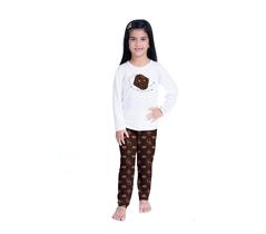 Pijama inverno Kaka infantil GOTA GRIFF Frio Feminino Roupa De Dormir Pijama inverno Kaka infantil GOTA GRIFF Frio Feminino Roupa De Dormir