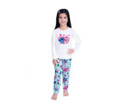Pijama inverno Kaka INFANTIL STITCH E ANGEL de frio Feminino Roupa De Dormir Pijama inverno Kaka INFANTIL STITCH E ANGEL de frio Feminino Roupa De Dormir