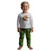 Pijama inverno Liam INFANTIL CHAVES de frio Masculino Roupa De Dormir