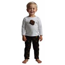 Pijama inverno Liam INFANTIL GOTA GRIFF de frio Masculino Roupa De Dormir Pijama inverno Liam INFANTIL GOTA GRIFF de frio Masculino Roupa De Dormir