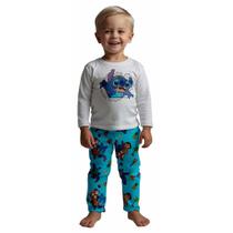 Pijama inverno Liam INFANTIL LILO E STITCH III de frio Masculino Roupa De Dormir Pijama inverno Liam INFANTIL LILO E STITCH III de frio Masculino Roupa De Dormir