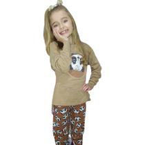 Pijama Inverno Panda Legging Juvenil