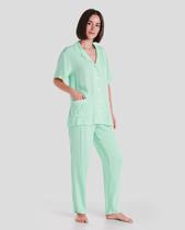 Pijama Jacquard Poá Longo