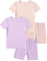 Pijama JunNeng de Viscose de Bambu para Criança com Manga Curta Pijama JunNeng de Viscose de Bambu para Criança com Manga Curta