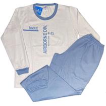 Pijama juvenil com estampa masculino inverno - Izitex