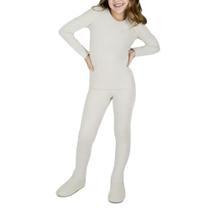 Pijama Juvenil Dedeka Melange Canelado Longo Bege - 2555 Pijama Juvenil Dedeka Melange Canelado Longo Bege - 2555