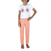 Pijama Juvenil Dedeka Morango Longo Branco - 25122