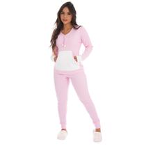 Pijama Juvenil Inverno Kanguru de Frio Feminino