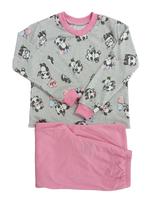 Pijama juvenil manga longa feminino de inverno quentinho moletinho flanelado por dentro 14 a 16 anos