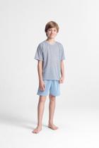 Pijama Juvenil Masculino Curto Estampados7894054510645