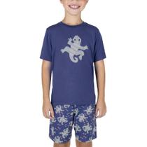 Pijama Juvenil Masculino Dedeka Modal Azul - 25164